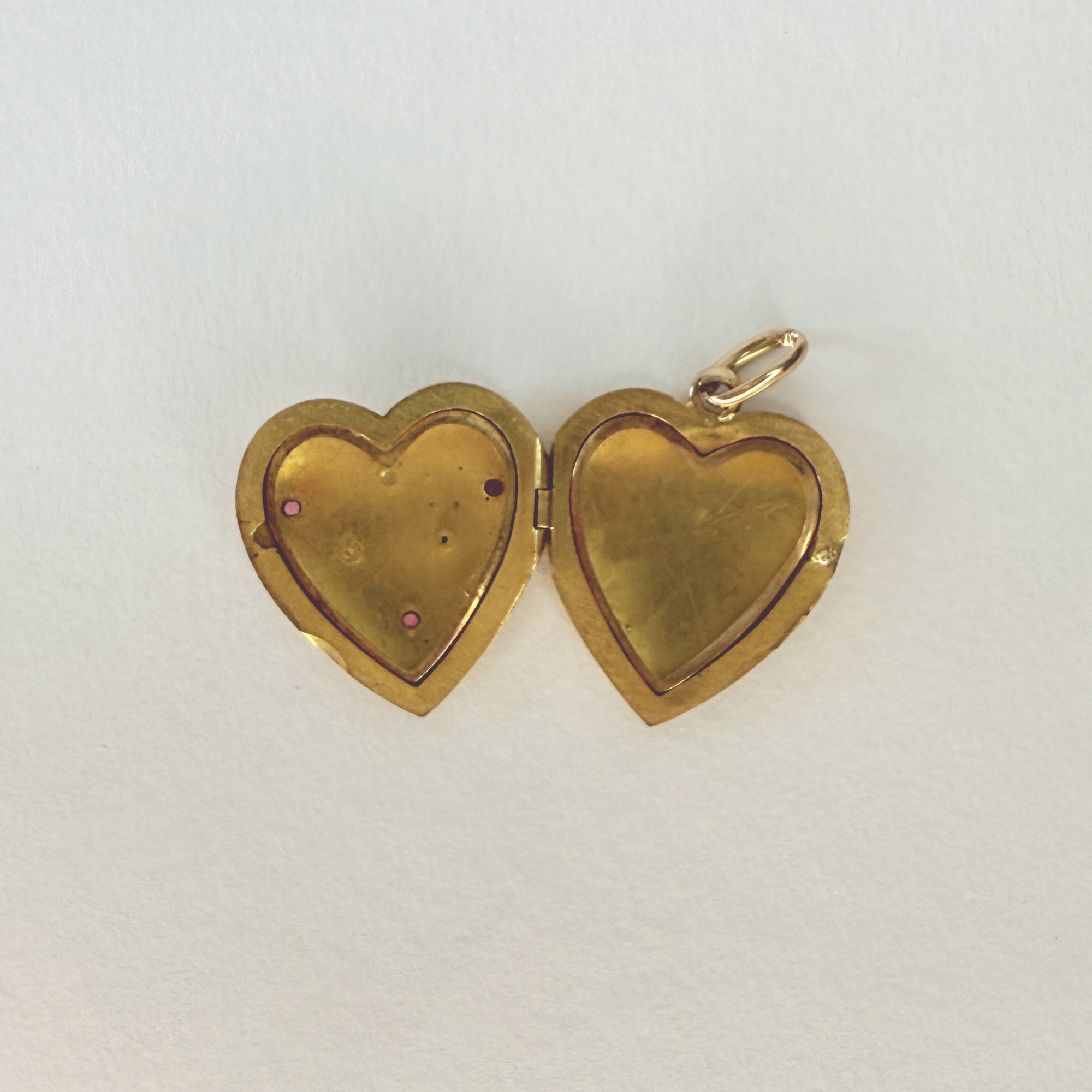 Pendentif n° 11|Cœur rubis et perles