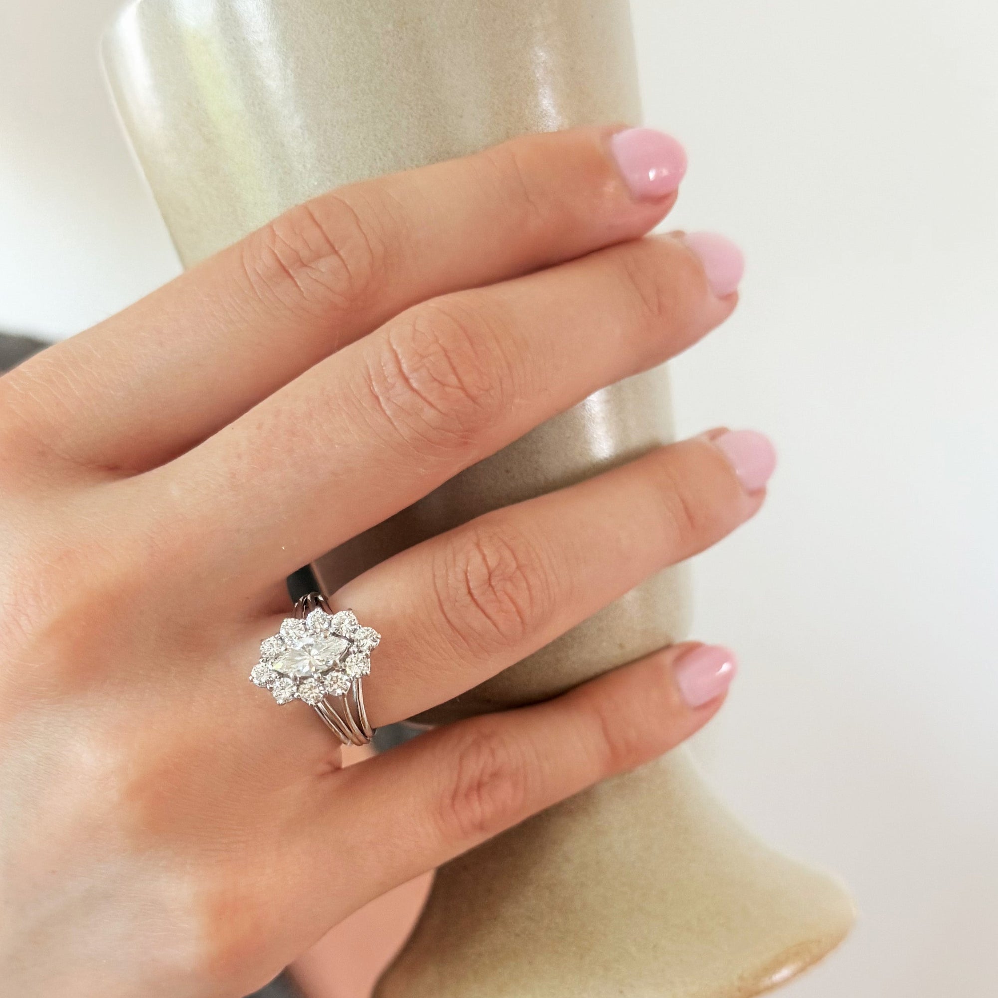 Bague Marquise n°32|Or et diamants