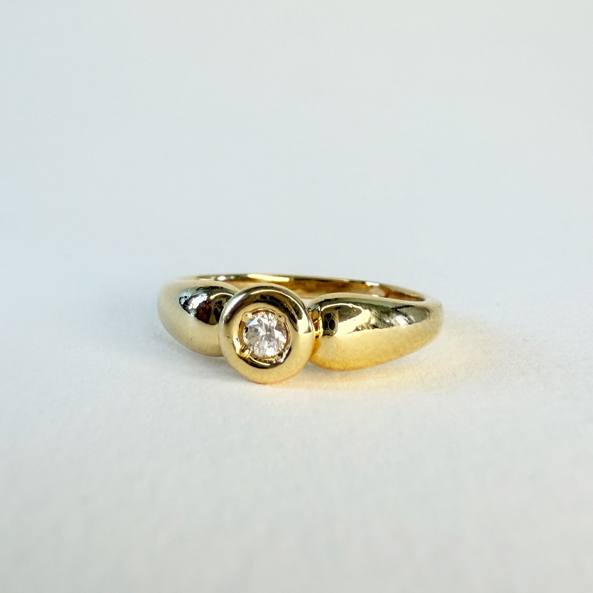 Bague solitaire n°40|Or et diamant