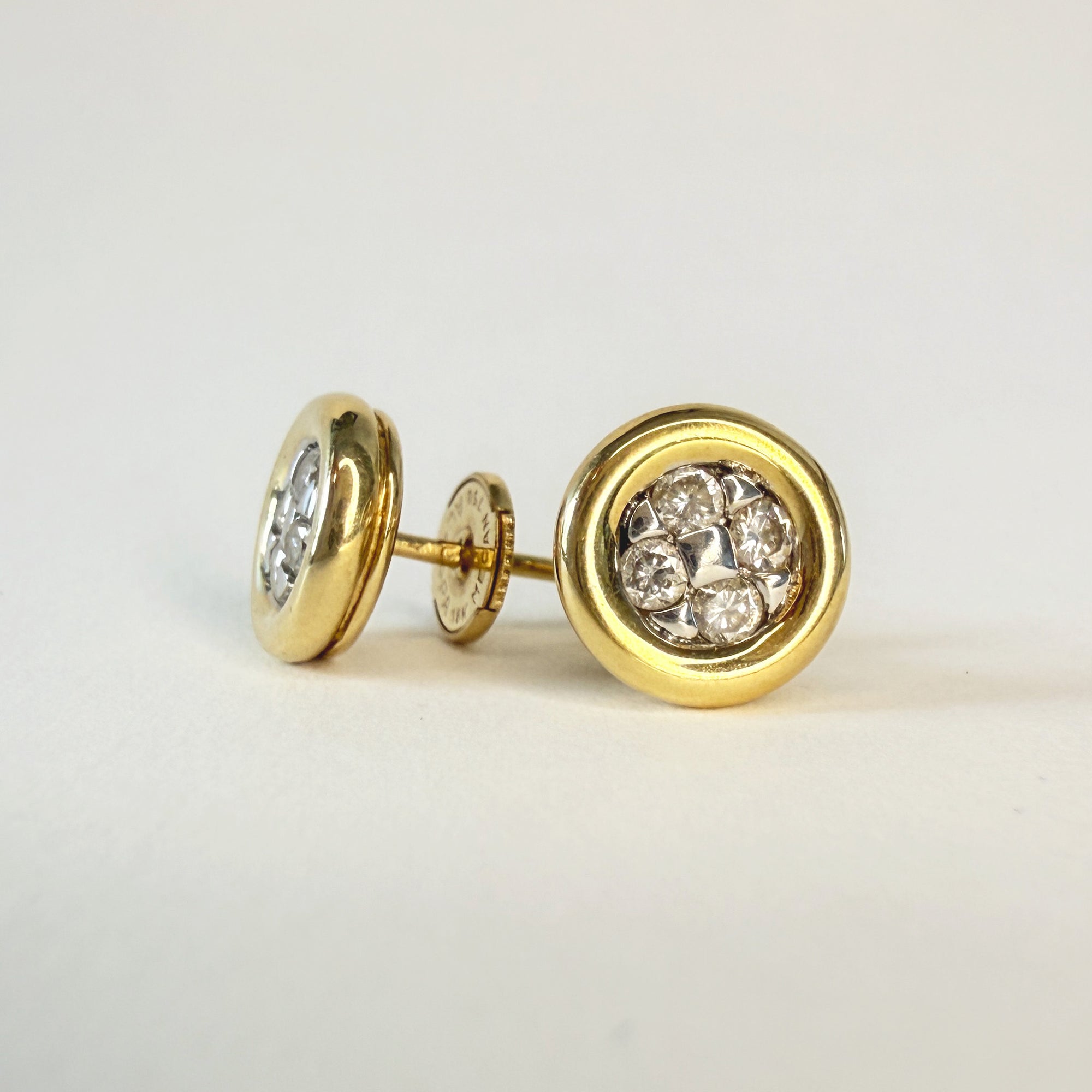 Clous d’oreilles n°70|Or et diamants