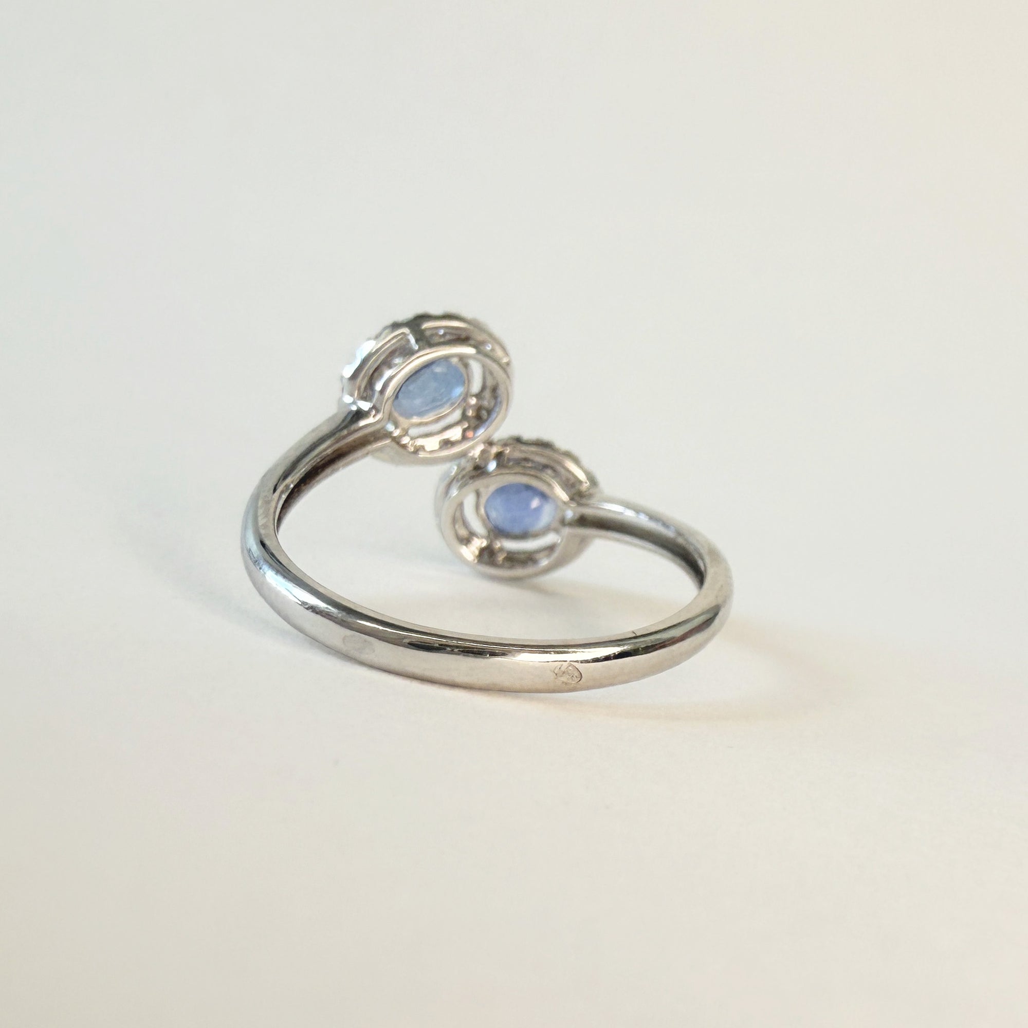 Bague n°71|Toi & Moi saphirs