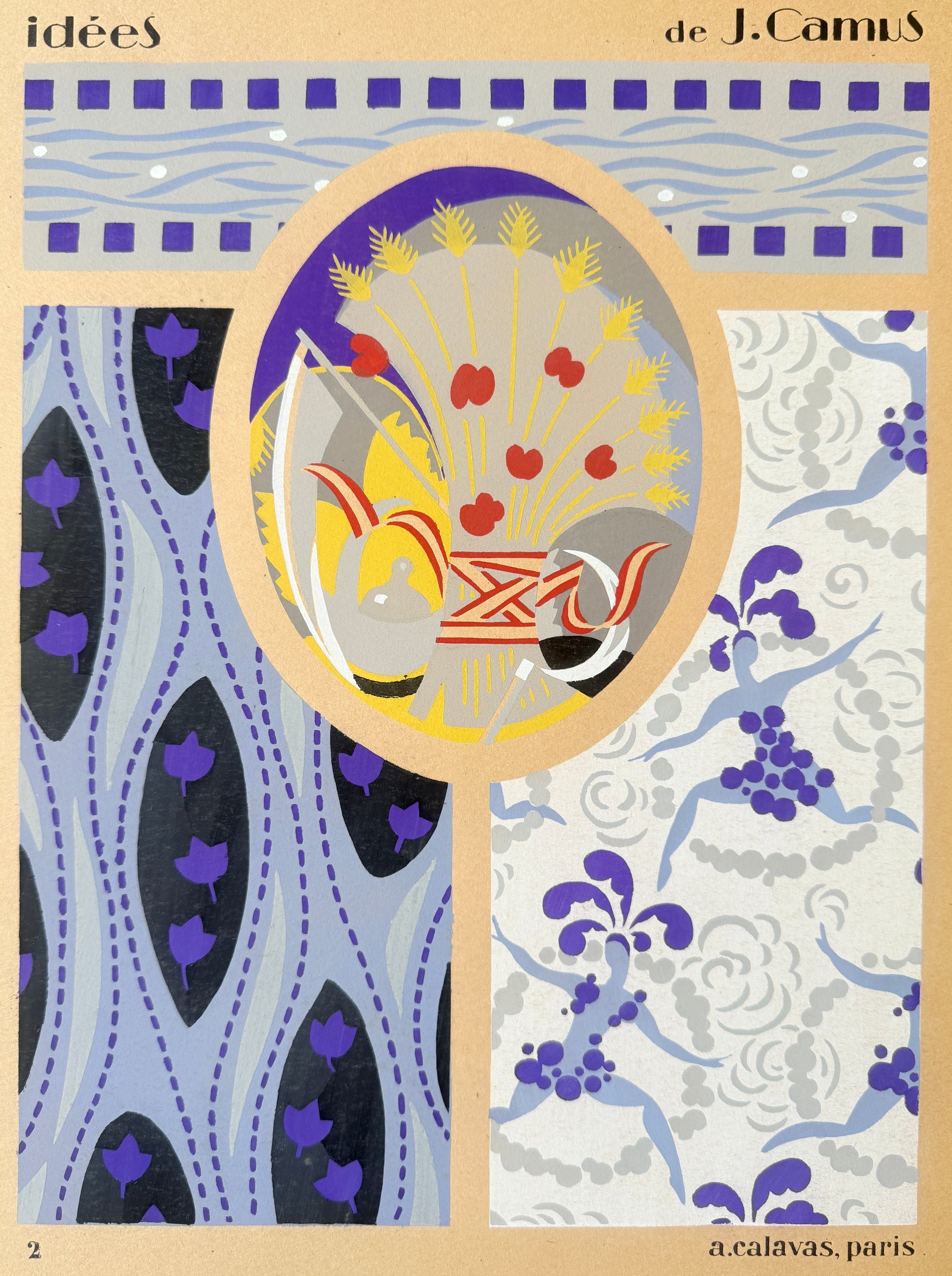 Gouache n°78|Art Déco