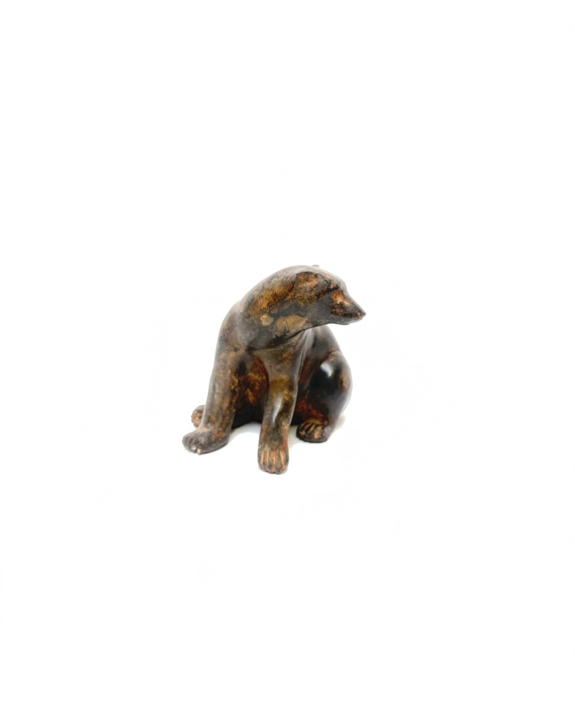 Sculpture n°27|Petit Ours Bronze