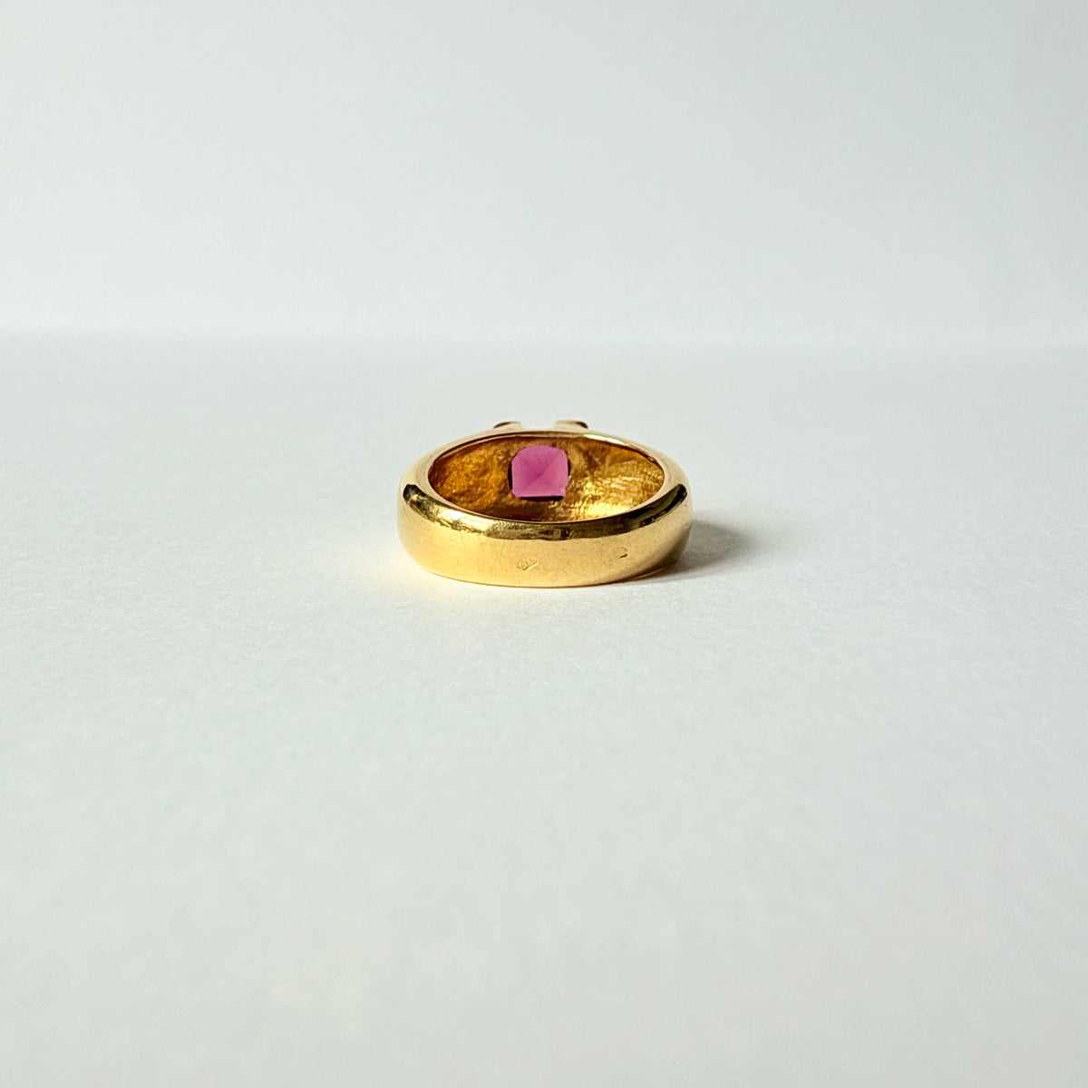 Bague bandeau tourmaline｜Années 1980