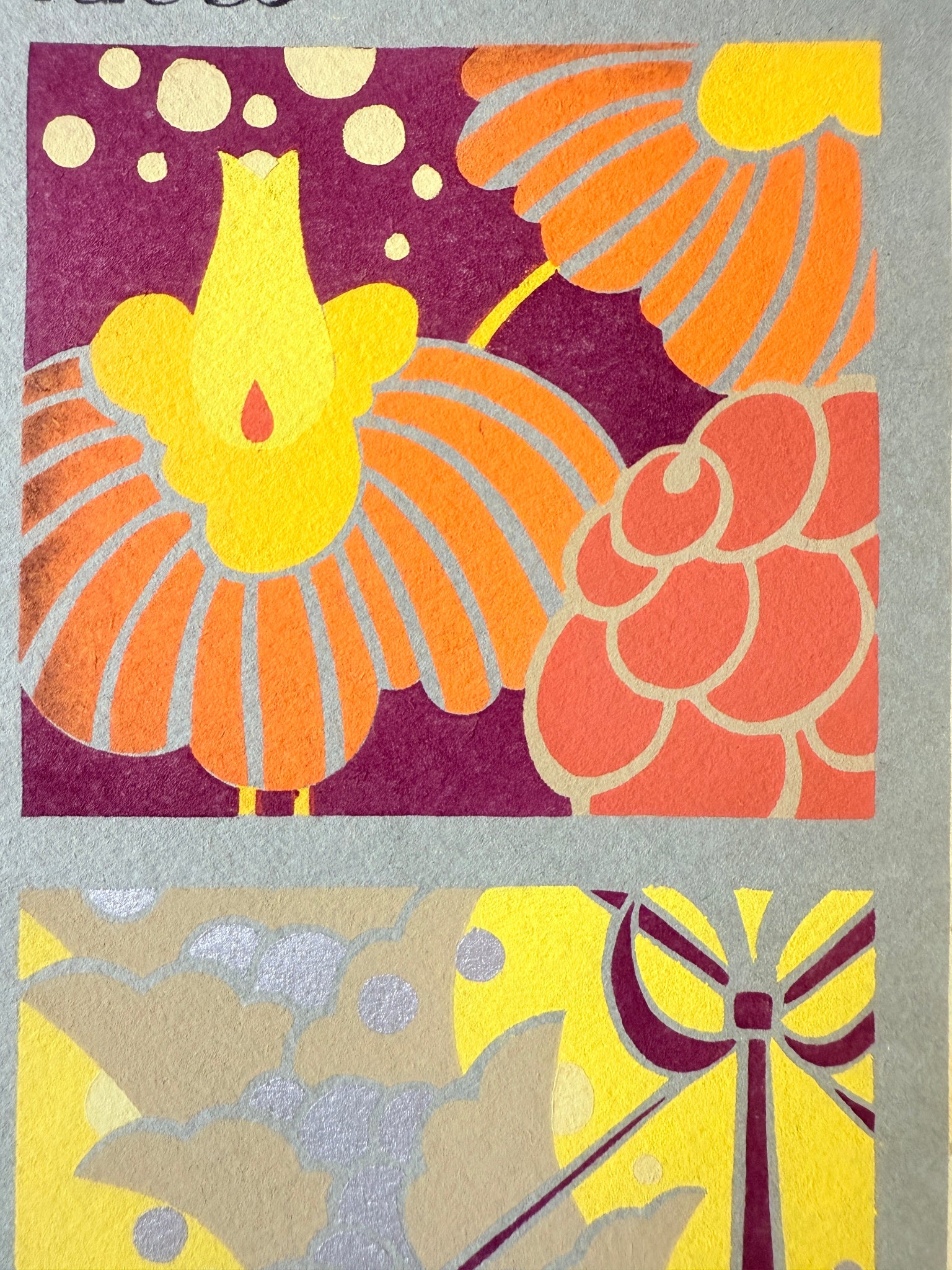 Gouache Art déco de Jacques Camus,  réalisé dans les années 1920 et édité par A. Calavas à Paris, œuvre colorée emblématique de l’Art déco, idéale pour collectionneur ou décoration d’intérieur raffinée.