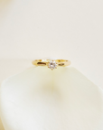 Solitaire diamant 0.2 carat｜Années 1990 - Maison Labrune
