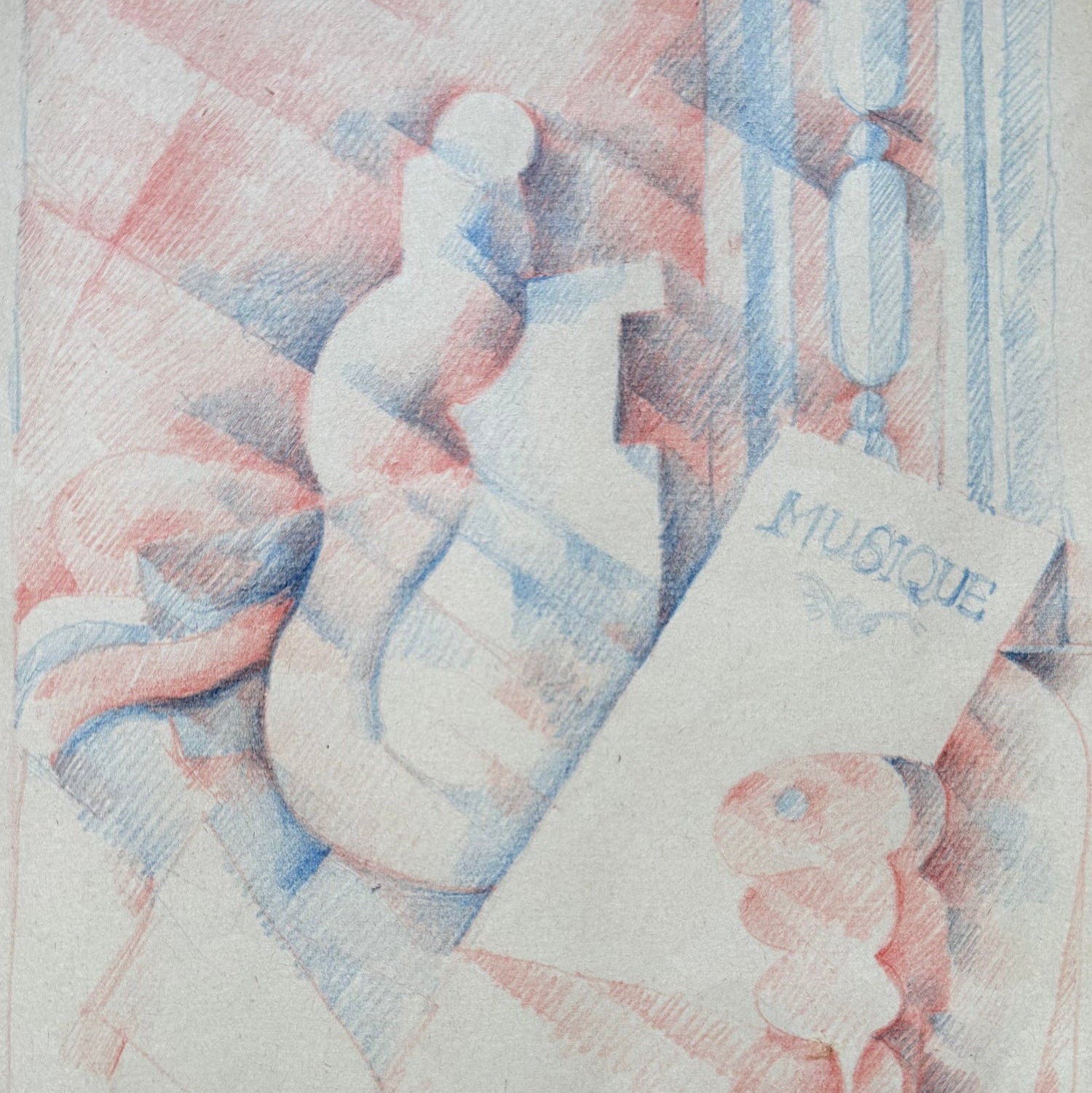 Dessin d'albert coste, partition de musique. Pour les amateurs d'art