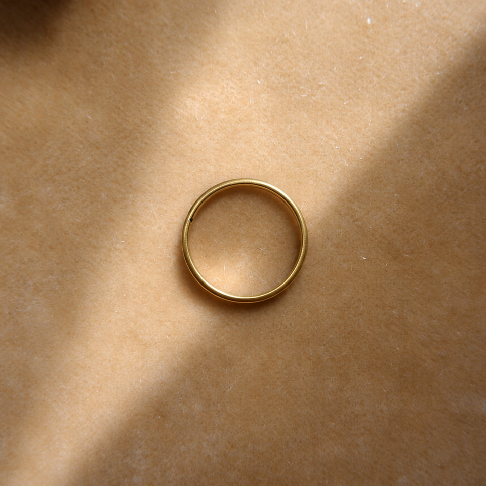 Fine alliance en or rose 18 carats
