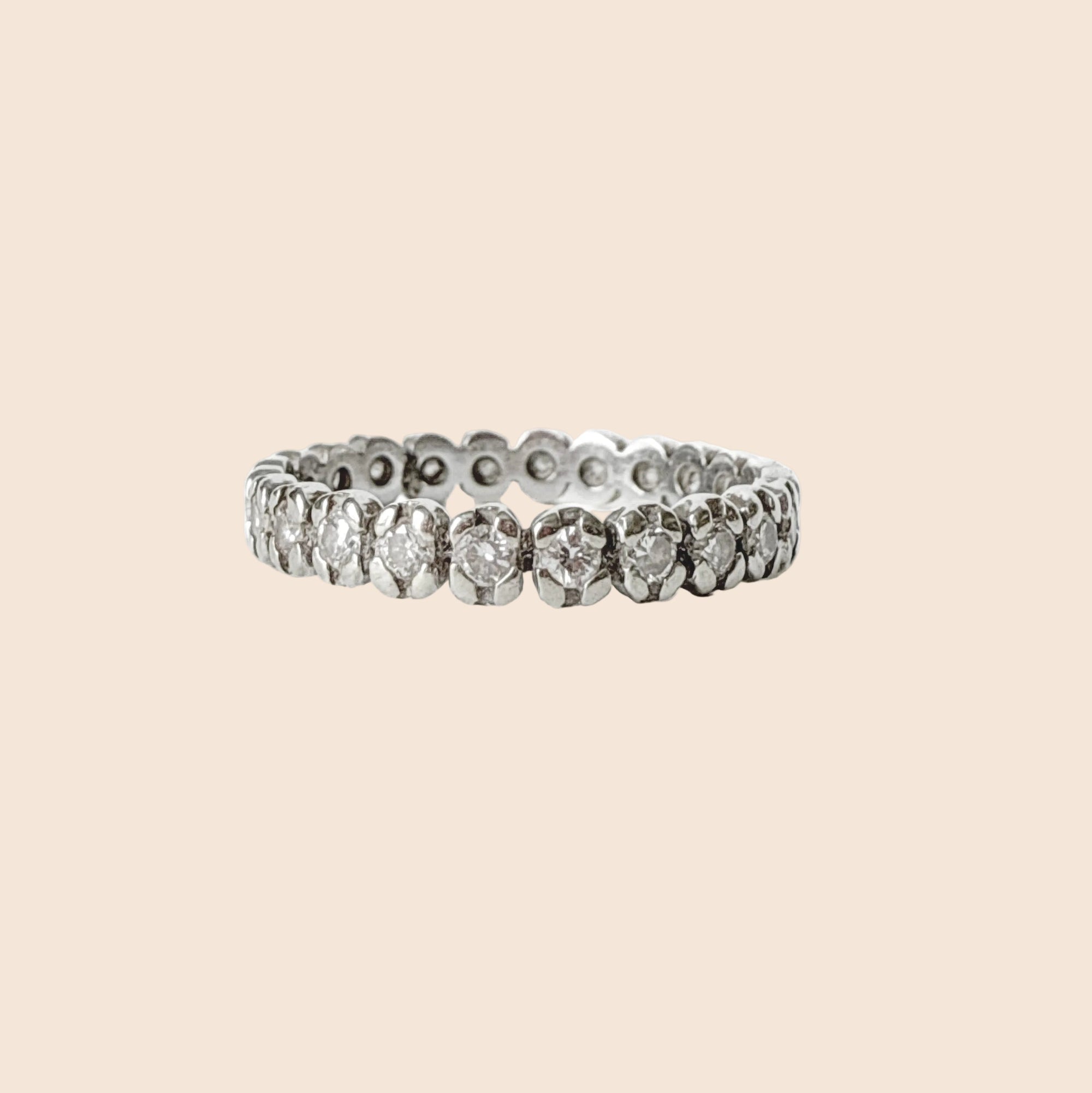 Alliance américaine diamants or blanc｜Vers 1990