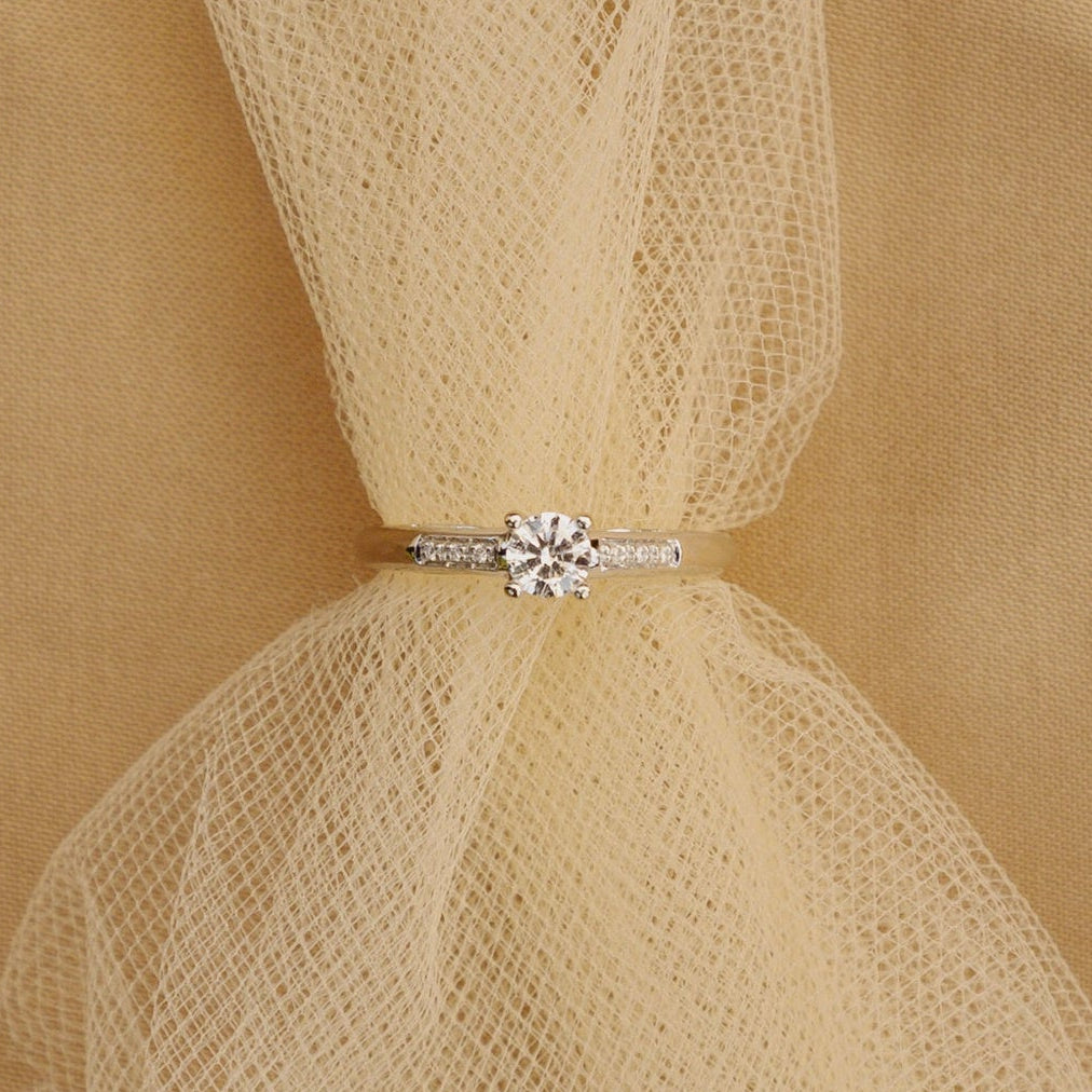 Bague solitaire diamant Mauboussin seconde main 