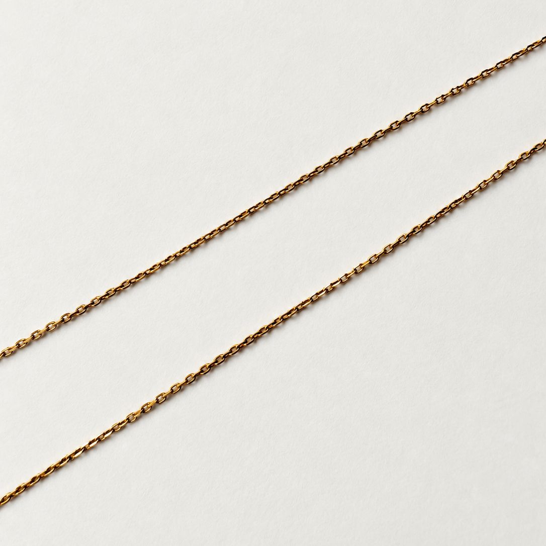 Chaine en or jaune 18 carat à maille forçat