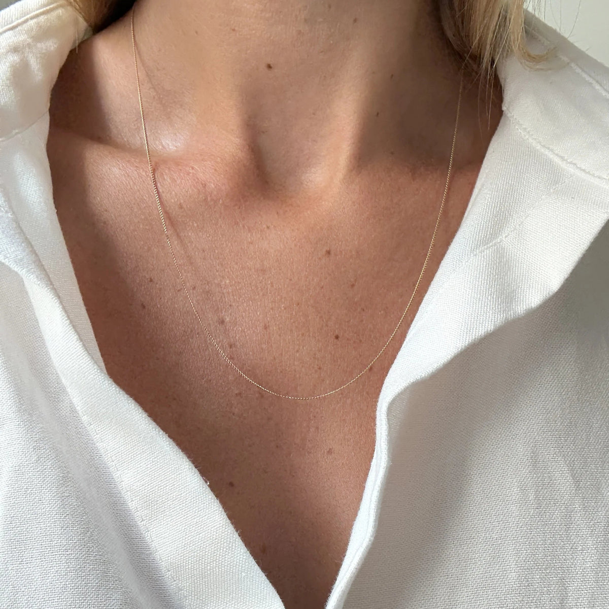 Chaine en or jaune 18 carats à maille gourmette 