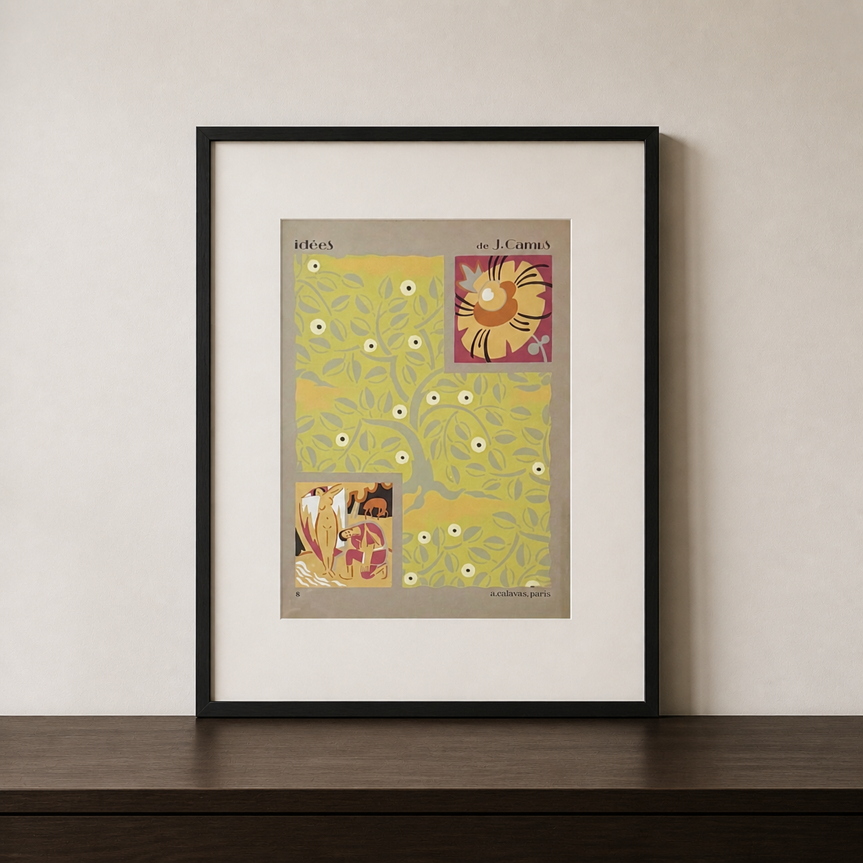 Gouache Art Déco Les baigneuses｜Jacques Camus, 1922