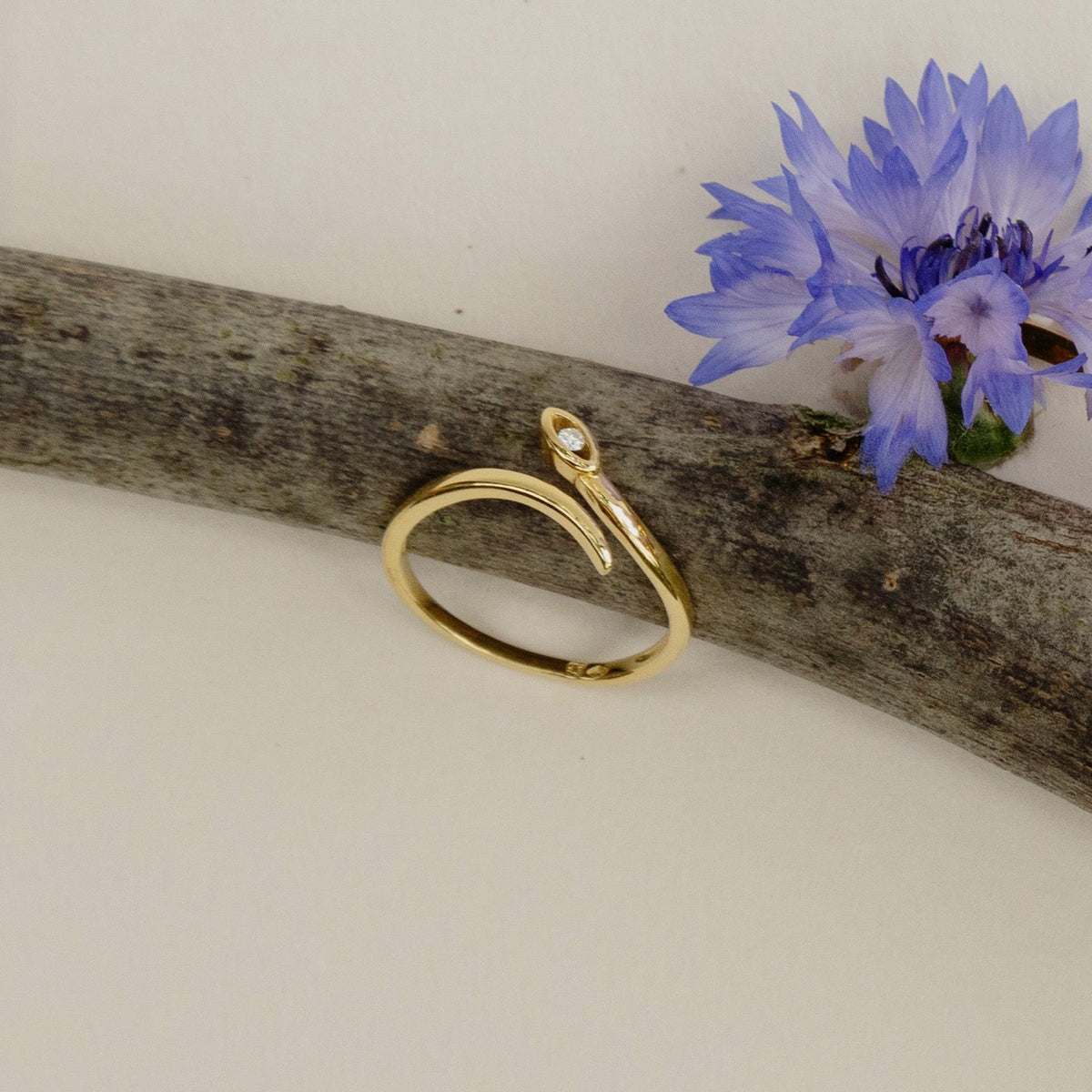 Bague Serpent or et diamant｜Travail moderne - Maison Labrune