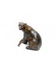 Ours en bronze patiné, sculpture animalière du XXe siècle 