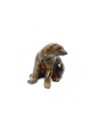 Ours en bronze patiné, sculpture animalière du XXe siècle 